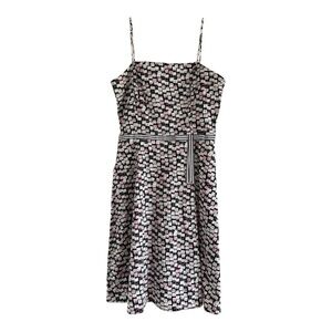 BYER TOO! Juniors Black Pink Purses Spaghetti Strap Sundress Dress-Size 9